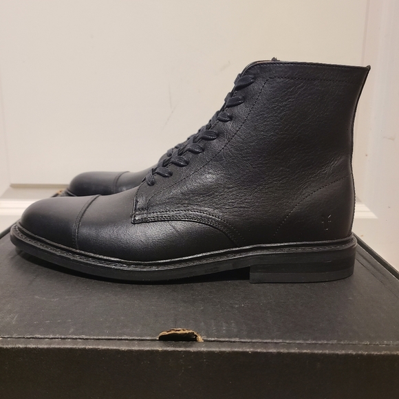 Frye Seth Cap Toe Lace Up Boot Mens Size 9M - Picture 3 of 7